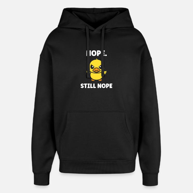 Rebellisches Mädchen, danke nochmal - Oversized Unisex Hoodie von Stanley/Stella - Schwarz