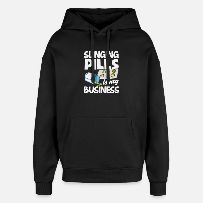 Apotheker Pharmazeutisch-technischer - Oversized Unisex Hoodie von Stanley/Stella - Schwarz