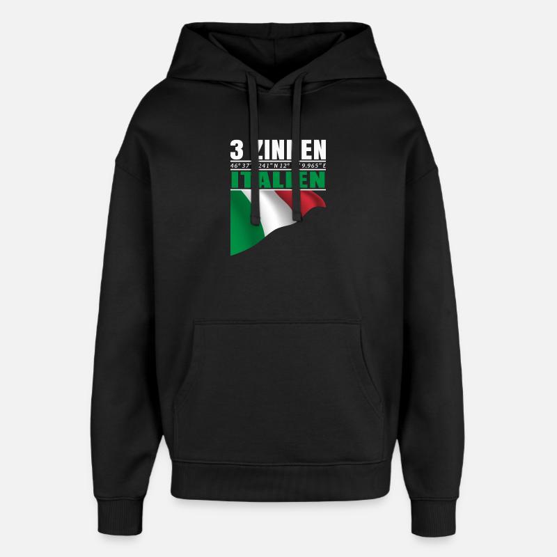 3 Pics - Sweat à capuche unisexe Stanley/Stella Oversized - noir