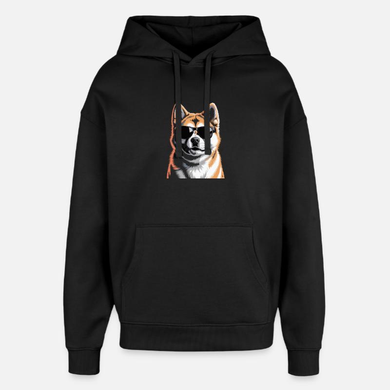 Akita - Sweat à capuche unisexe Stanley/Stella Oversized - noir