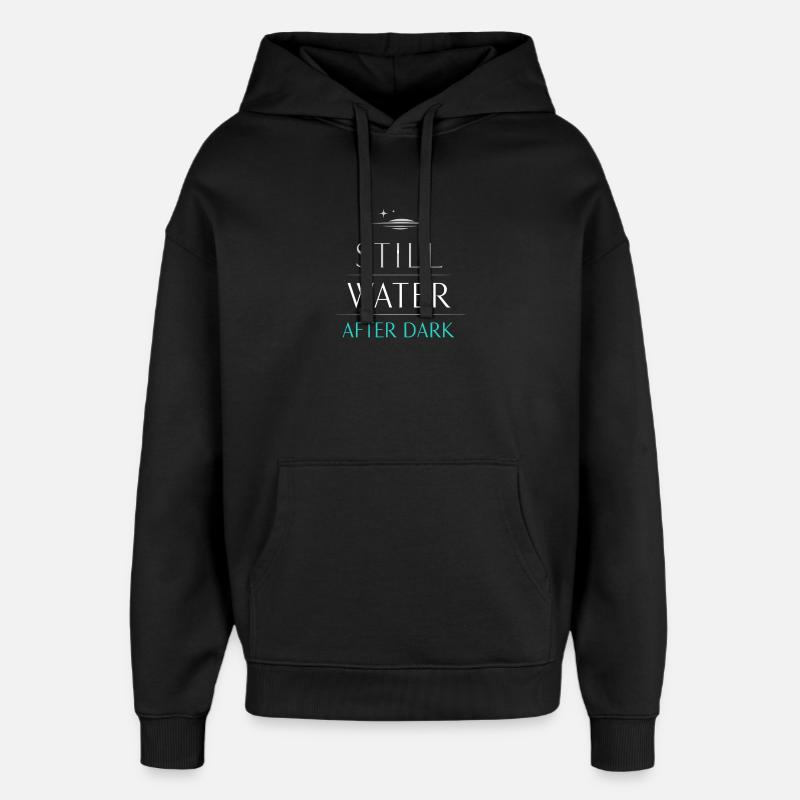 Nachtbootfahren Mit - Oversized Unisex Hoodie von Stanley/Stella - Schwarz