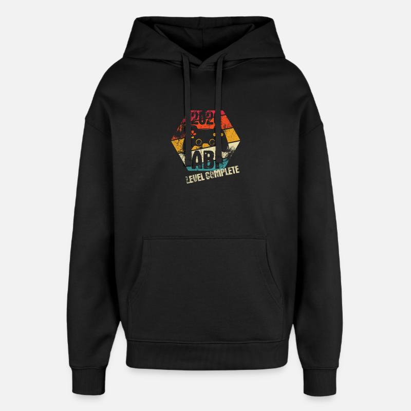 Abi 2026 - Abitur réussi - Niveau complété - Sweat à capuche unisexe Stanley/Stella Oversized - noir
