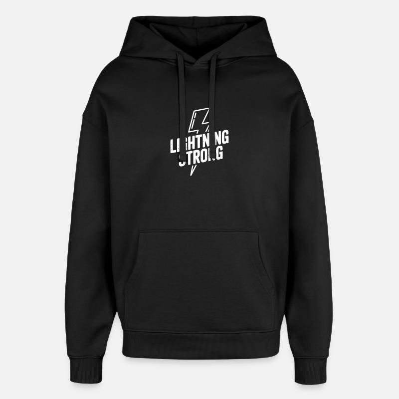 Blitzstark - Oversized Unisex Hoodie von Stanley/Stella - Schwarz