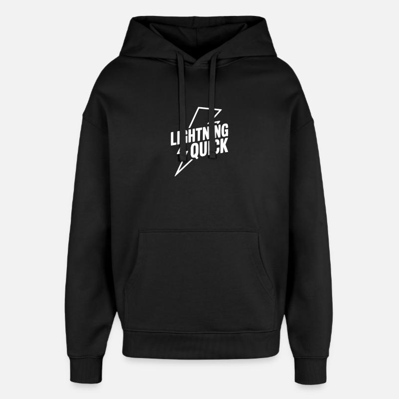 Blitzschnell - Oversized Unisex Hoodie von Stanley/Stella - Schwarz