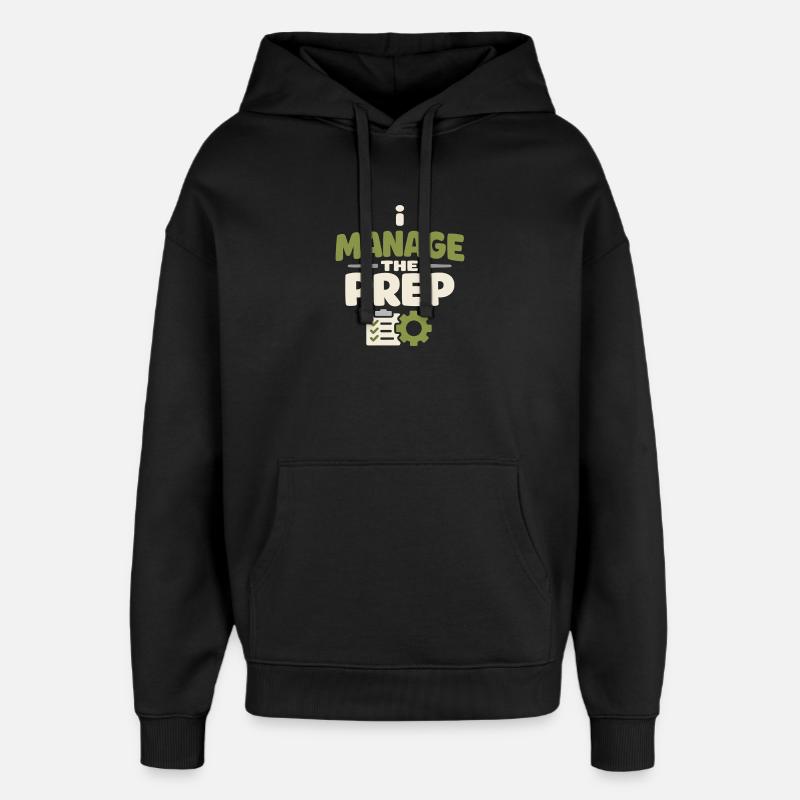 Family Provision Emergency Planner Prepper - Oversized Unisex Hoodie by Stanley/Stella - black