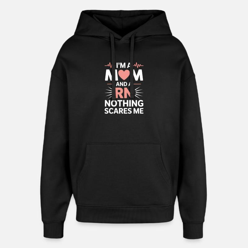 Don d’infirmière : Don d’infirmière - Sweat à capuche unisexe Stanley/Stella Oversized - noir