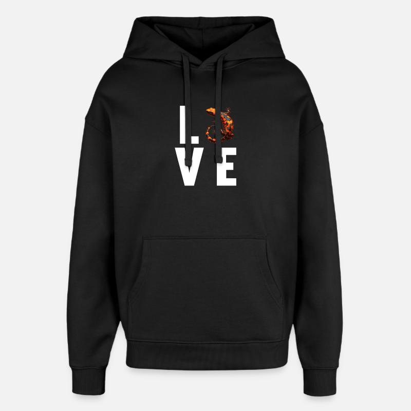 Salamandre de feu Salamandre - Sweat à capuche unisexe Stanley/Stella Oversized - noir
