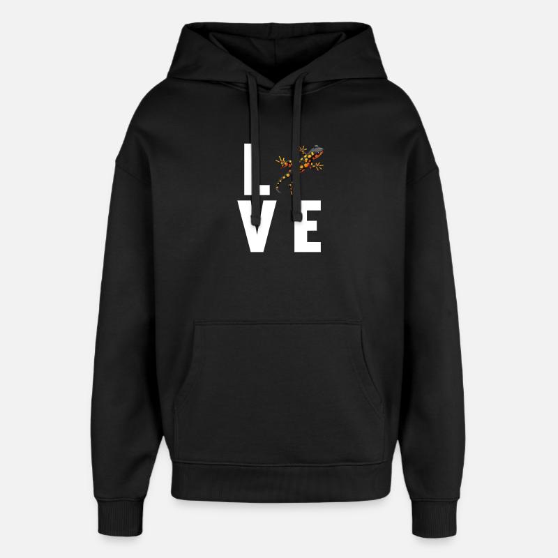 Feuersalamander Salamander - Oversized Unisex Hoodie von Stanley/Stella - Schwarz