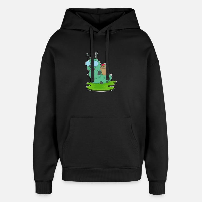 Raupe Lebensmittel - Oversized Unisex Hoodie von Stanley/Stella - Schwarz