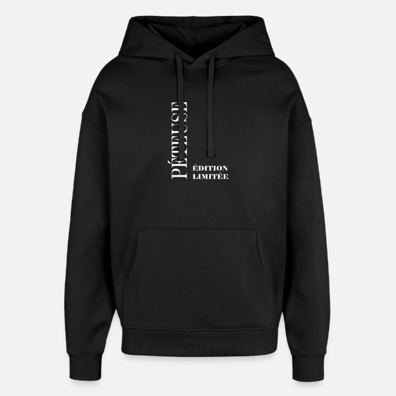 péteuse - Sweat à capuche unisexe Stanley/Stella Oversized - noir