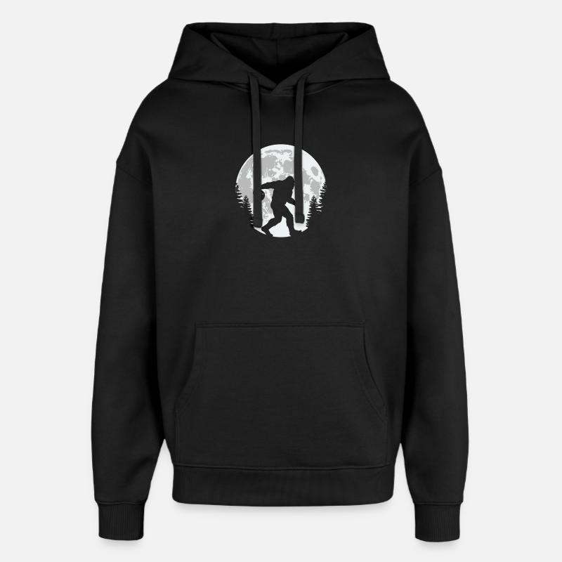 Bigfoot Lune de Bowling - Sweat à capuche unisexe Stanley/Stella Oversized - noir