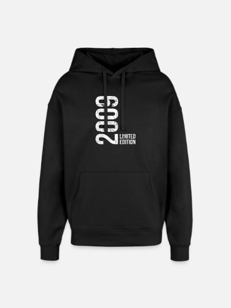 Limited Edition 2009 – 17th Anniversary - Oversized Unisex Hoodie by Stanley/Stella - black