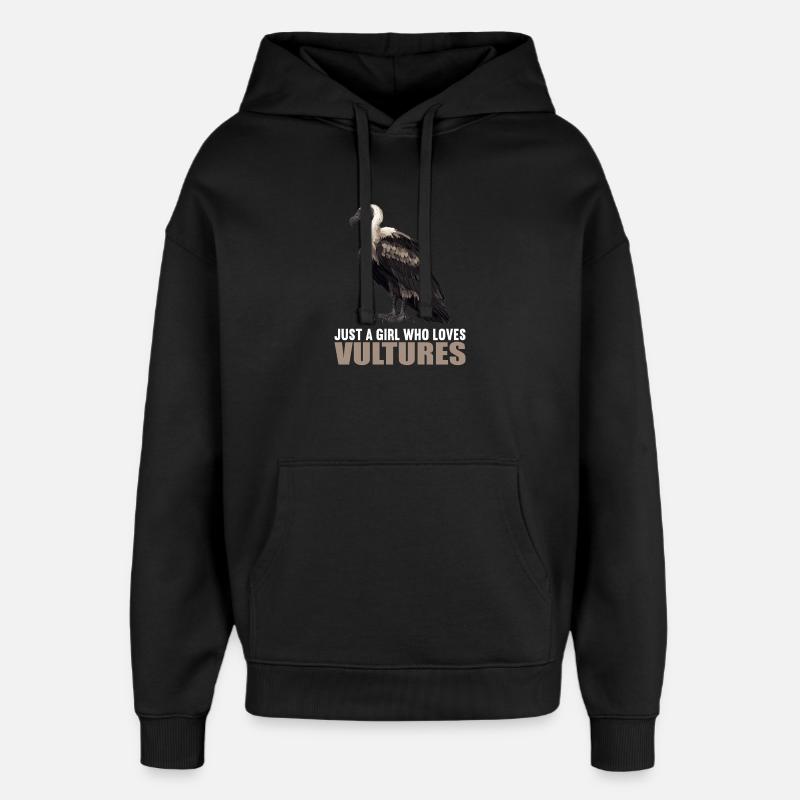 Vautour - Sweat à capuche unisexe Stanley/Stella Oversized - noir