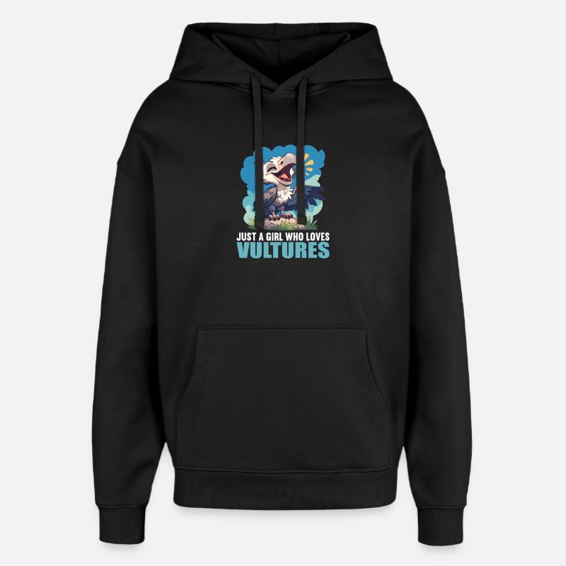 Vautour - Sweat à capuche unisexe Stanley/Stella Oversized - noir