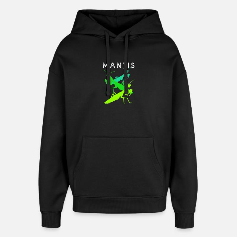 Worshipper Mantis Mantis - Oversized Unisex Hoodie by Stanley/Stella - black