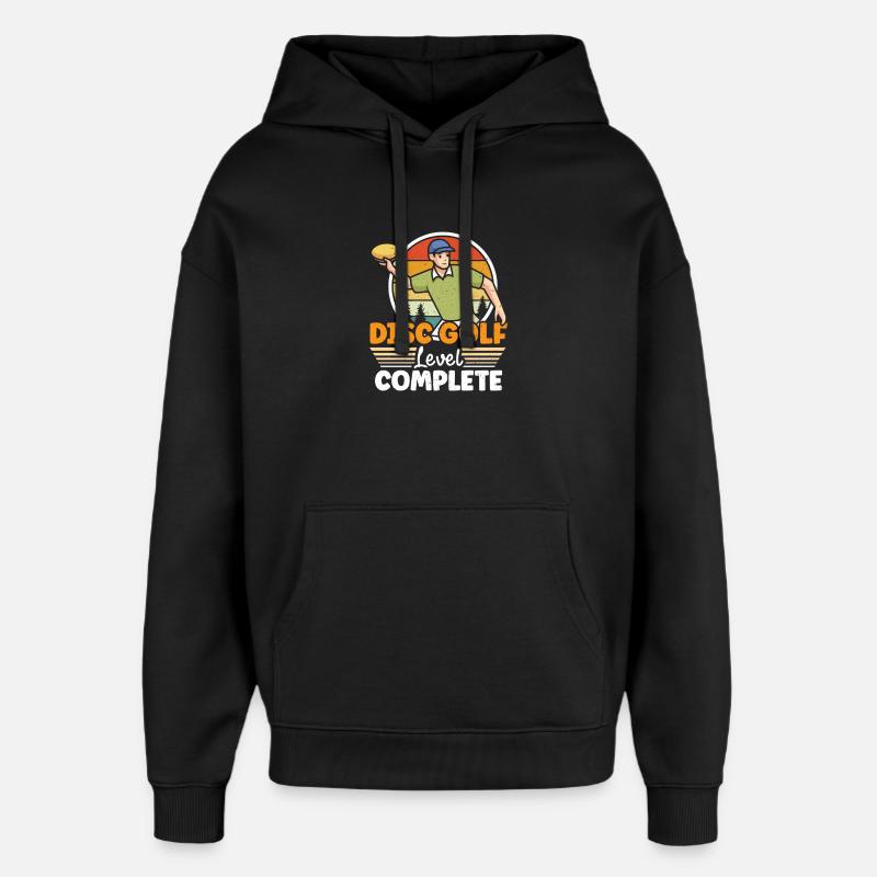 Disc Golf Geschenke Discgolf - Oversized Unisex Hoodie von Stanley/Stella - Schwarz