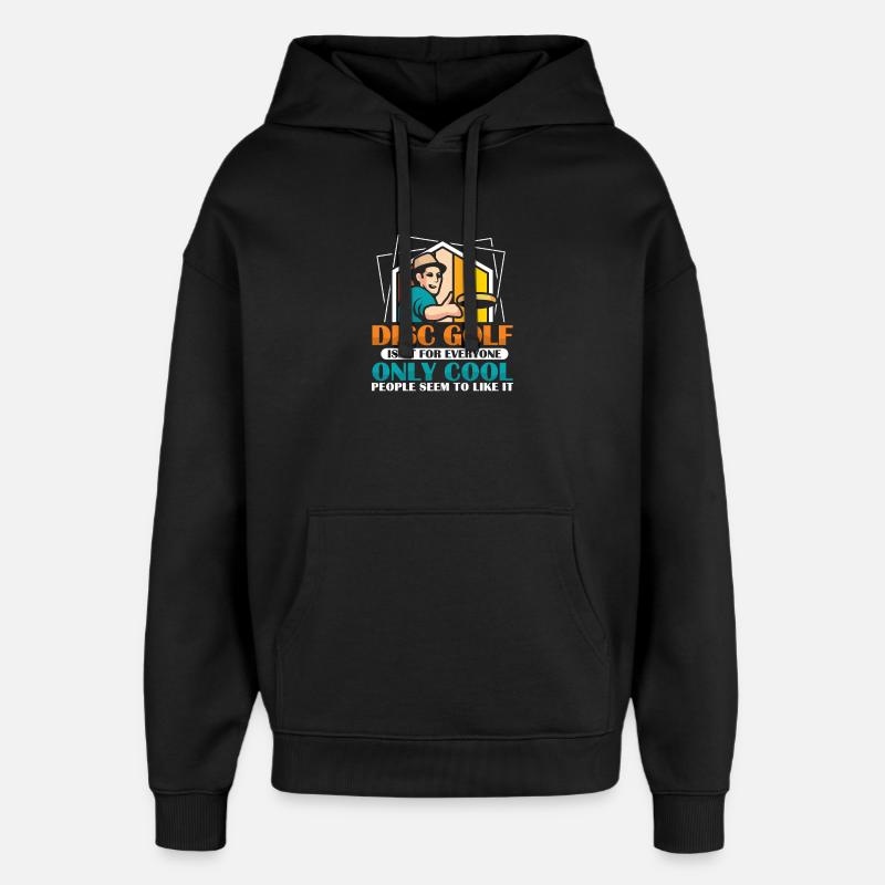 Disc Golf Geschenke Discgolf - Oversized Unisex Hoodie von Stanley/Stella - Schwarz