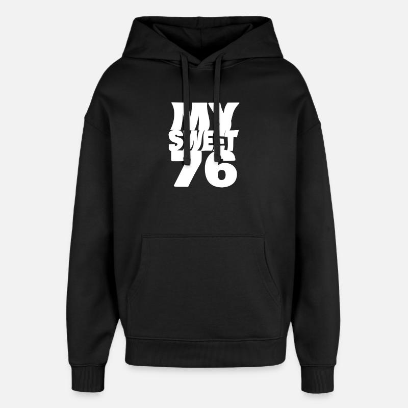 Suess 76 - Oversized Unisex Hoodie von Stanley/Stella - Schwarz