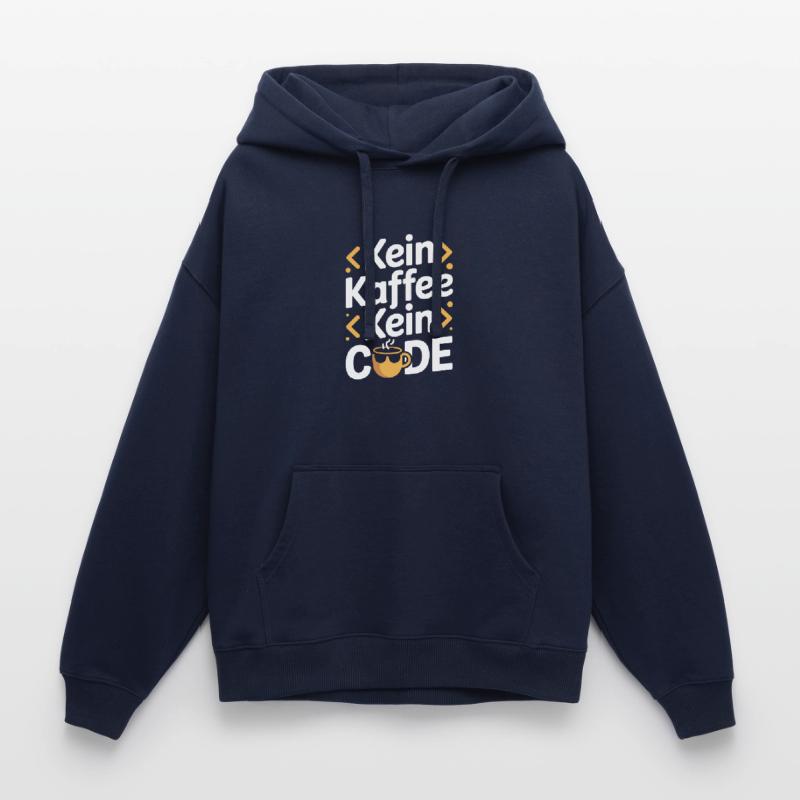 No Coffee No Code Programmer Computer Scientist Oversized Unisex Hoodie by Stanley/Stella