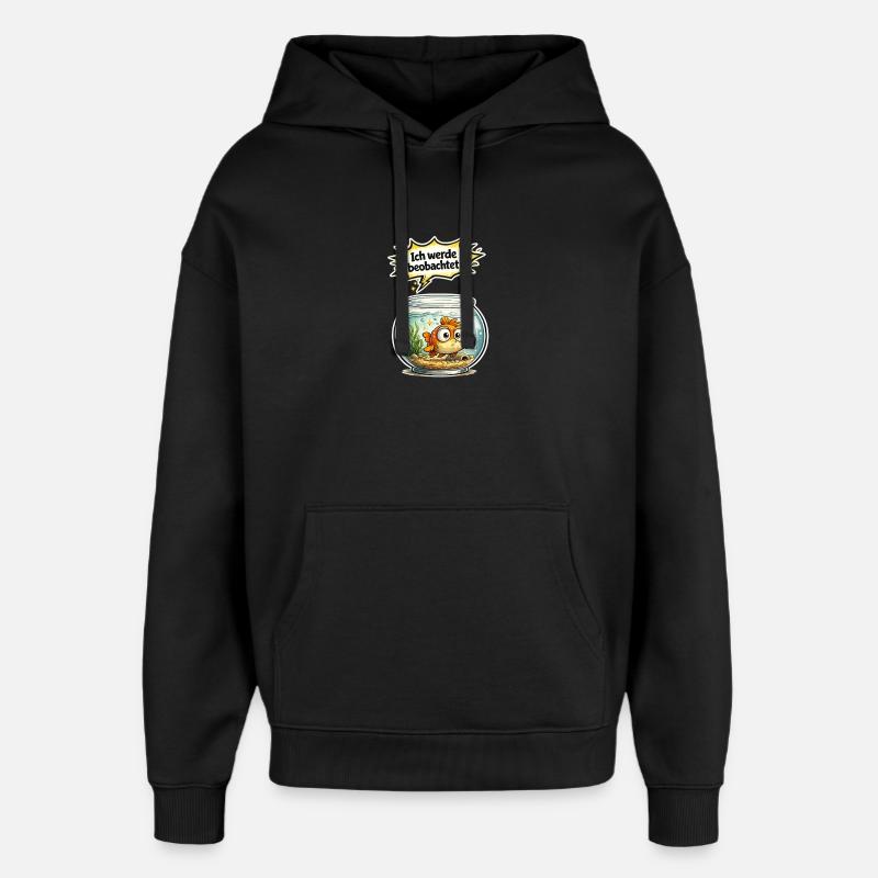 Fisch Humor Geschenk - Oversized Unisex Hoodie von Stanley/Stella - Schwarz