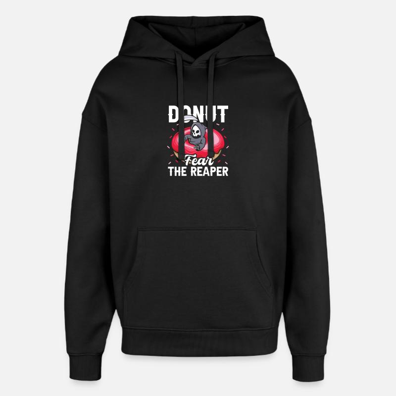 Restauration rapide en donuts - Sweat à capuche unisexe Stanley/Stella Oversized - noir
