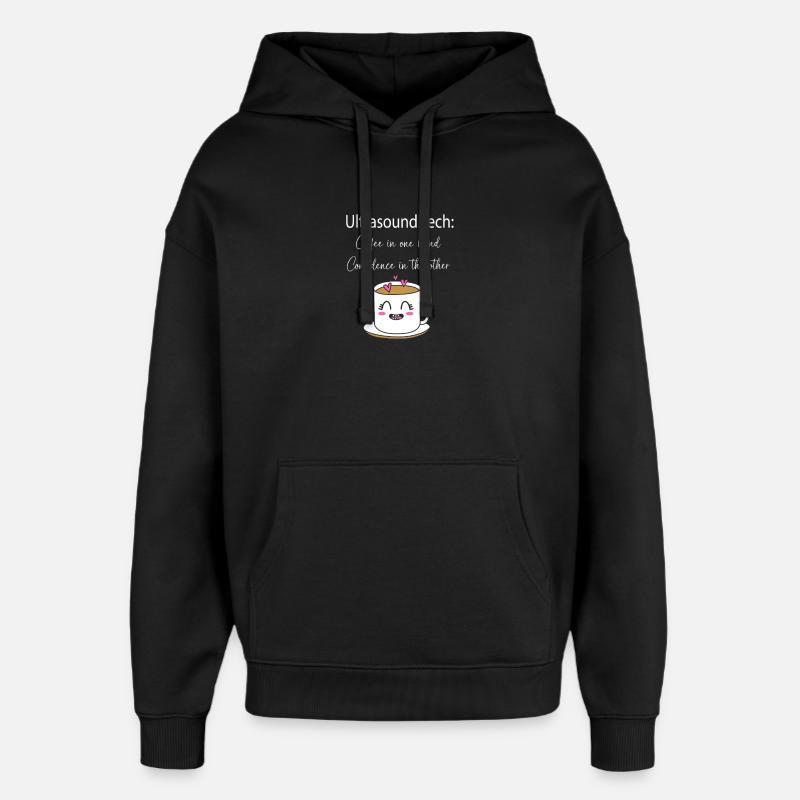 Ultraschalltechniker Ultraschall Techniker - Oversized Unisex Hoodie von Stanley/Stella - Schwarz