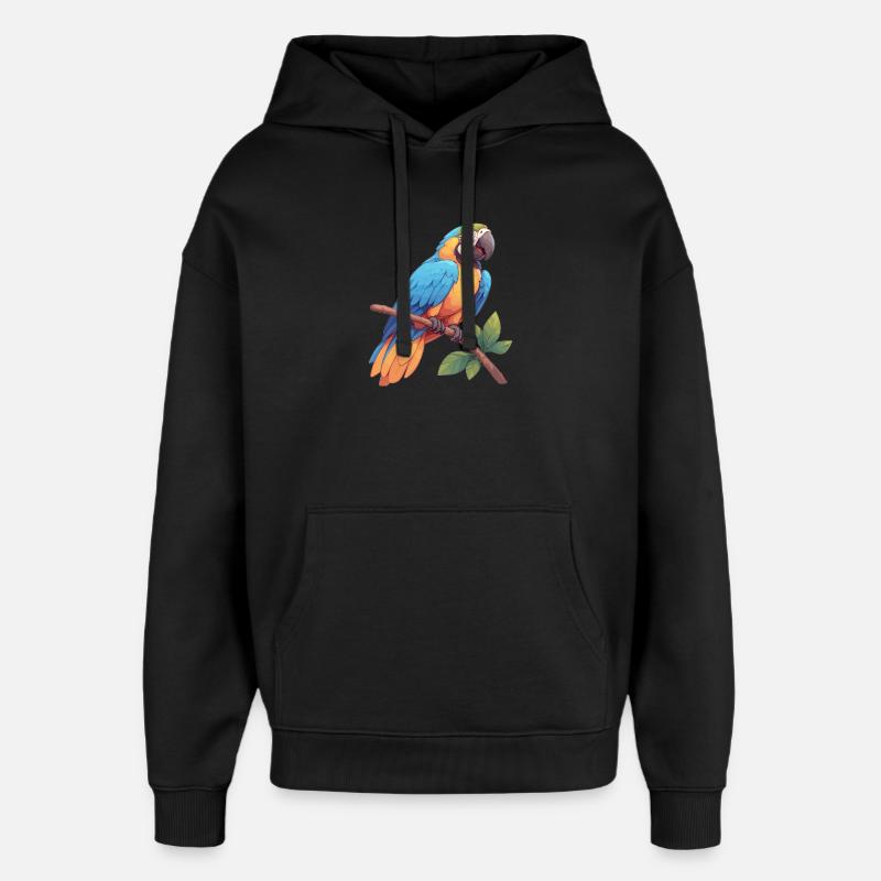 L’ère de l’ara - Sweat à capuche unisexe Stanley/Stella Oversized - noir