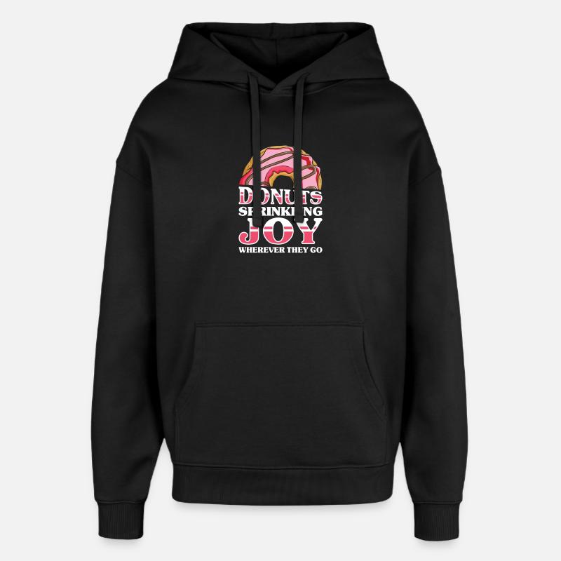 Restauration rapide en donuts - Sweat à capuche unisexe Stanley/Stella Oversized - noir