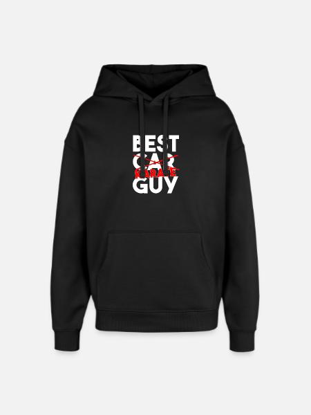 Karate Herzschlag Puls Kampfsport-Silhouette - Oversized Unisex Hoodie von Stanley/Stella - Schwarz