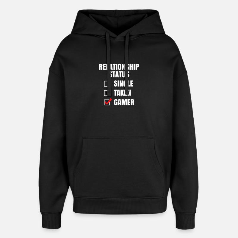 Statut relationnel : Joueur - Sweat à capuche unisexe Stanley/Stella Oversized - noir