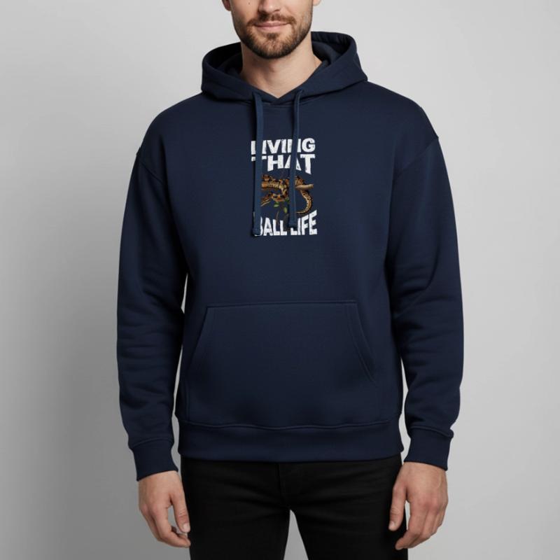 King Python Snakes Lover Terrarium Python Oversized Unisex Hoodie by Stanley/Stella