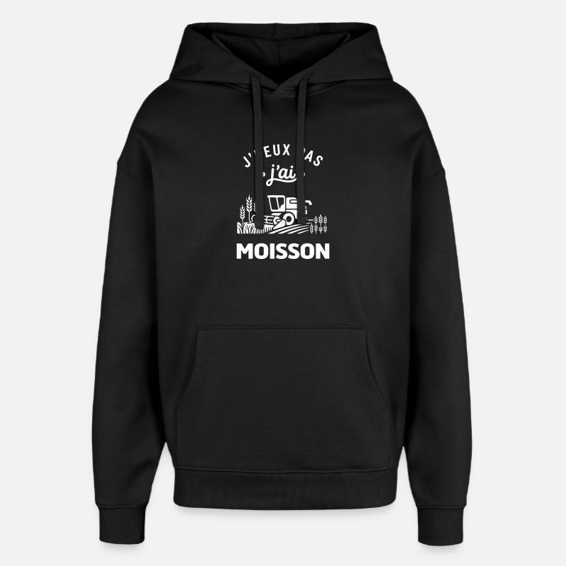 J'peux pas j'ai Moisson - Sweat à capuche unisexe Stanley/Stella Oversized - noir