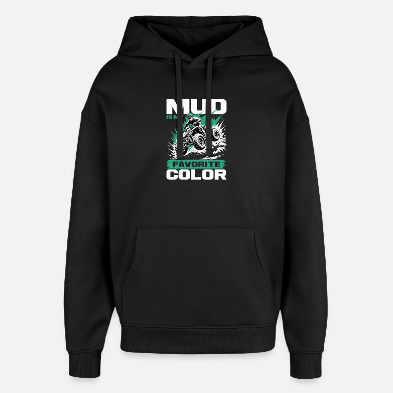 Quad ATV Garçons Hommes Quad Wheeler - Sweat à capuche unisexe Stanley/Stella Oversized - noir