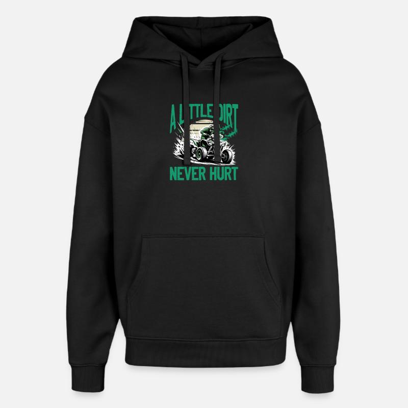 Quad ATV Garçons Hommes Quad Wheeler - Sweat à capuche unisexe Stanley/Stella Oversized - noir