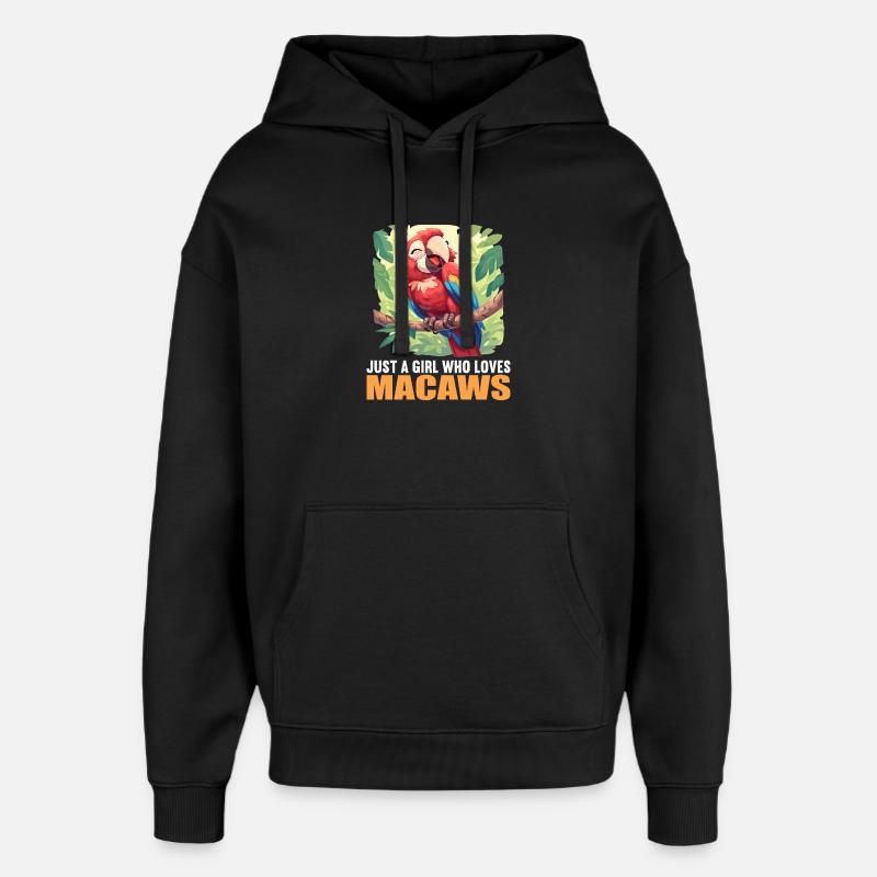 L’ère de l’ara - Sweat à capuche unisexe Stanley/Stella Oversized - noir