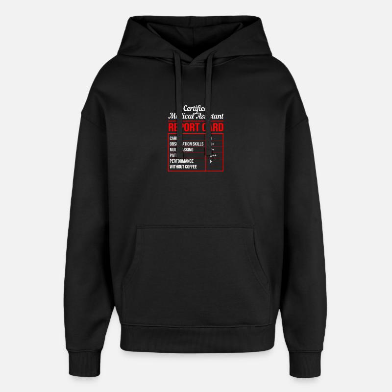 Lääketieteellinen avustaja MFA - Huppari unisex Stanley/Stella Oversized - musta