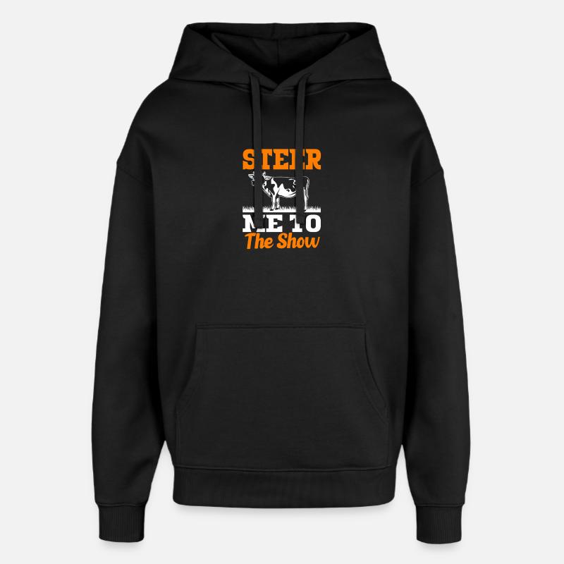 Éleveurs d’élevage Bétail - Sweat à capuche unisexe Stanley/Stella Oversized - noir