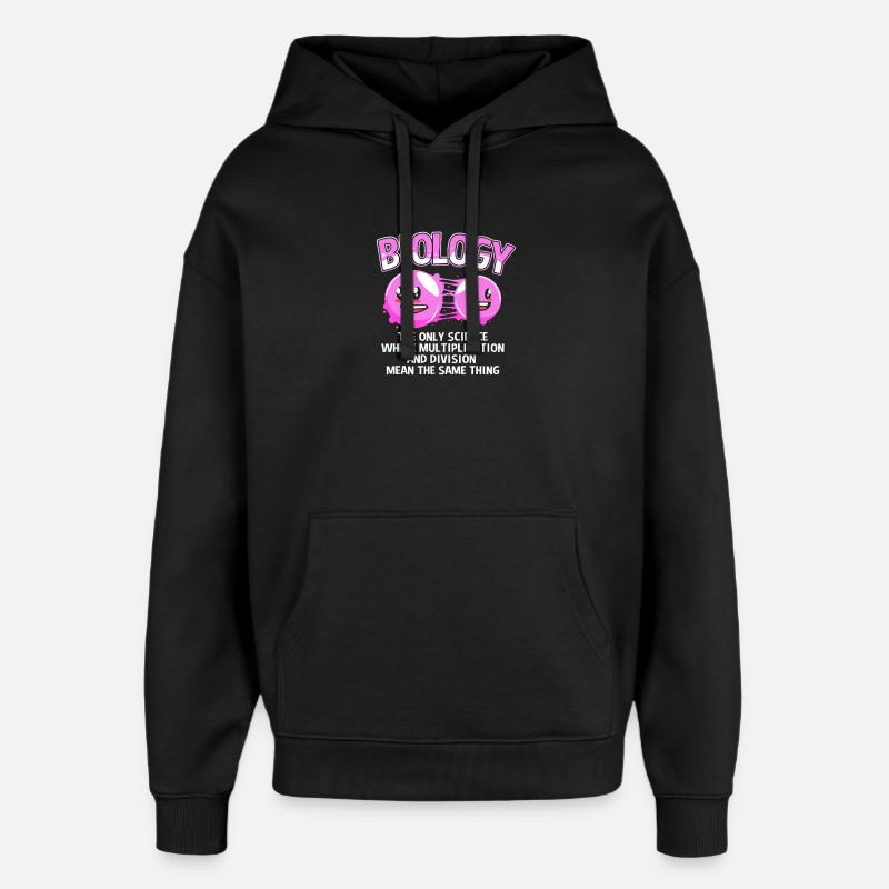 Formule structurale de la molécule - Sweat à capuche unisexe Stanley/Stella Oversized - noir