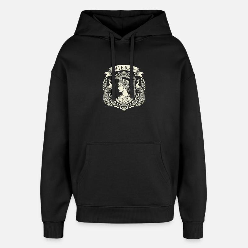 Hera Pfau - Oversized Unisex Hoodie von Stanley/Stella - Schwarz