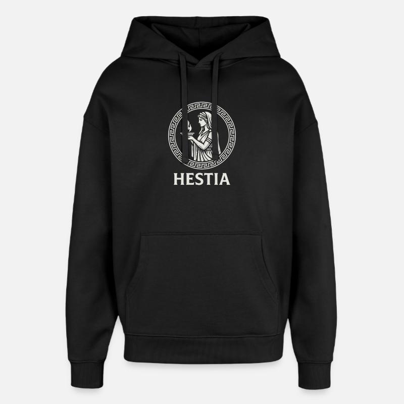 Cercle de Flammes d’Hestia - Sweat à capuche unisexe Stanley/Stella Oversized - noir