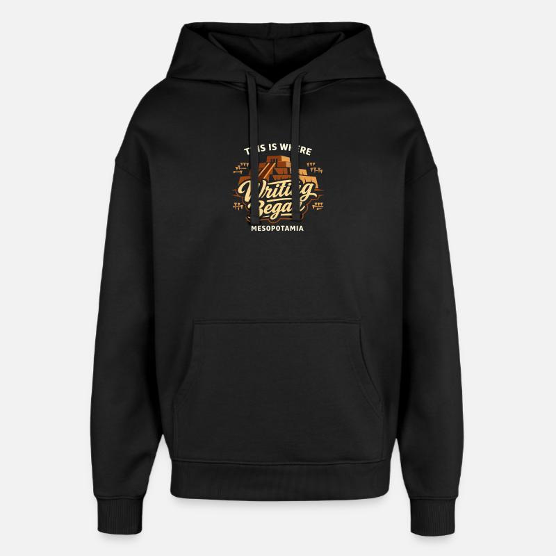 Mésopotamie ancienne, Sumérien - Sweat à capuche unisexe Stanley/Stella Oversized - noir