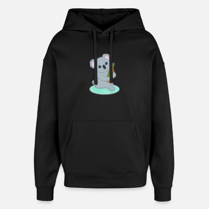 Bouteille de bière Koala - Sweat à capuche unisexe Stanley/Stella Oversized - noir