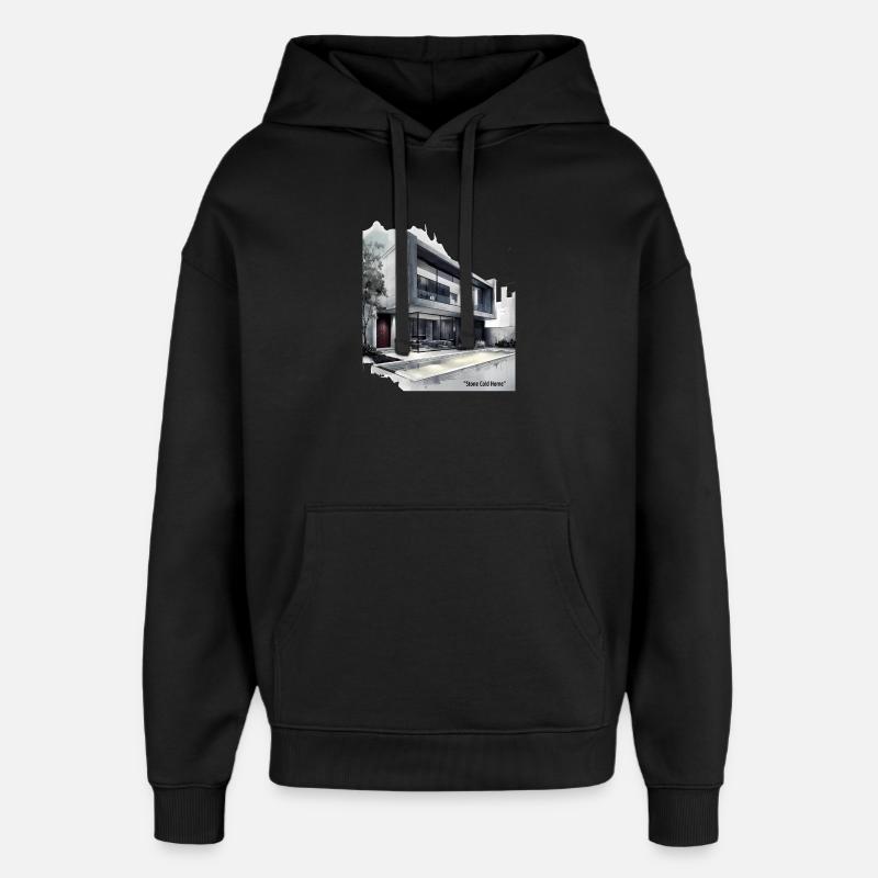 Stone Cold Modern Home - Oversized Unisex Hoodie by Stanley/Stella - black