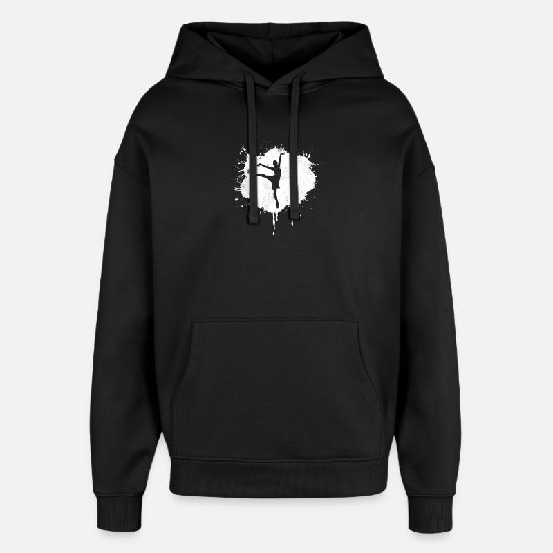 Sketch de danseur de ballet - Sweat à capuche unisexe Stanley/Stella Oversized - noir
