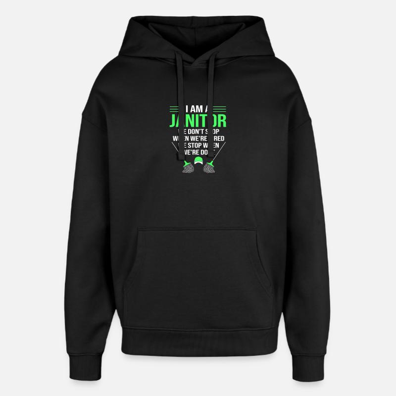 gardien - Sweat à capuche unisexe Stanley/Stella Oversized - noir