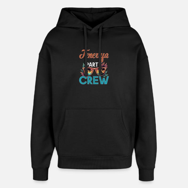 Teneriffa Crew - Oversized Unisex Hoodie von Stanley/Stella - Schwarz