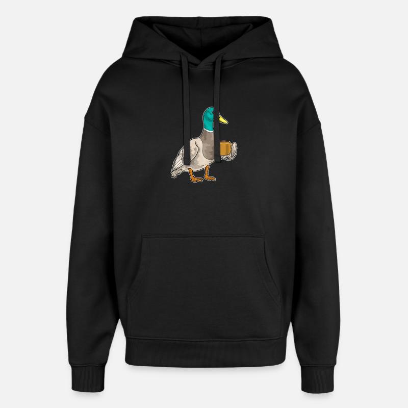 Tasse de Café Canard - Sweat à capuche unisexe Stanley/Stella Oversized - noir