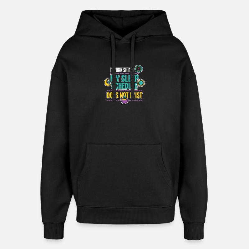 Nachtschicht-krankenschwester, Müde - Oversized Unisex Hoodie von Stanley/Stella - Schwarz