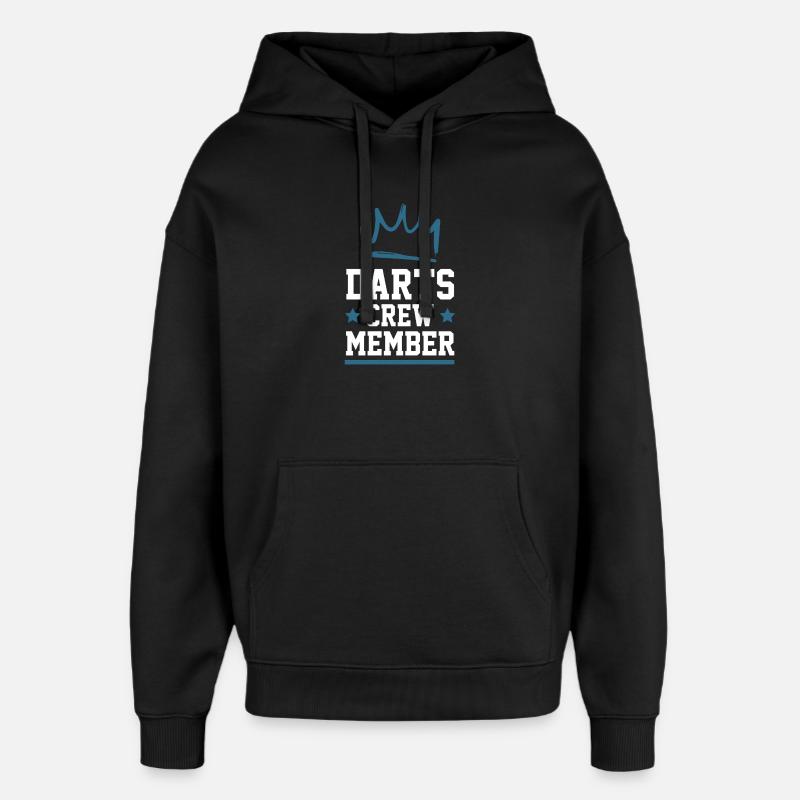 Darts Crew - Oversized Unisex Hoodie von Stanley/Stella - Schwarz