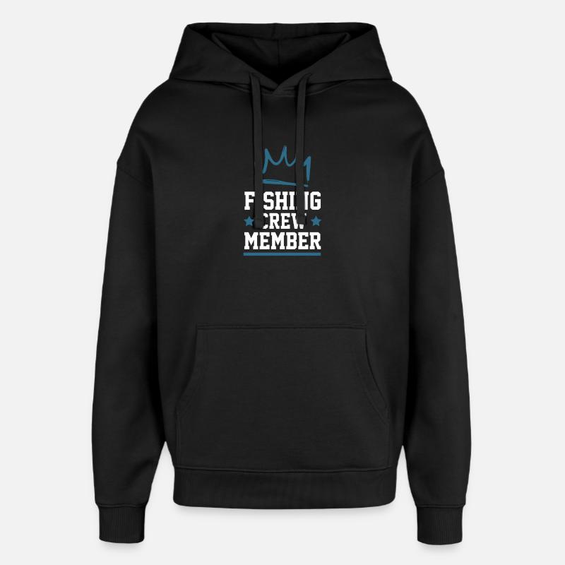 Équipage de pêche - Sweat à capuche unisexe Stanley/Stella Oversized - noir